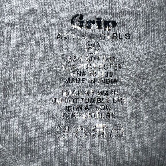 Grip Womens Tank Top Shirt Racerback Rib Knit Stretchy Gray Sleeveless XL - Picture 3 of 3